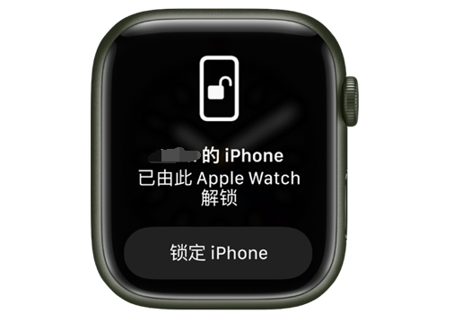 辉南苹果手机维修分享用 AppleWatch 解锁配备面容 ID 的 iPhone方法 