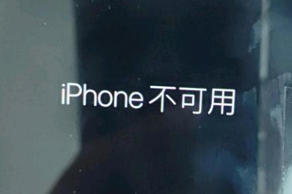 辉南苹果服务网点分享锁屏界面显示“iPhone 不可用”如何解决 