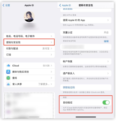 辉南苹果手机维修分享iOS 16 自动验证功能开启方法 