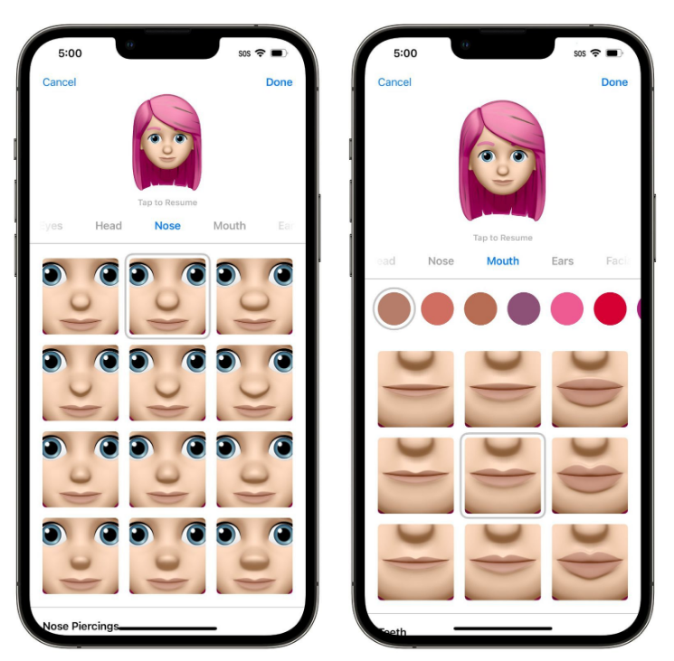 辉南苹果手机维修分享​iOS 16中的拟我表情有了哪些变化和升级 